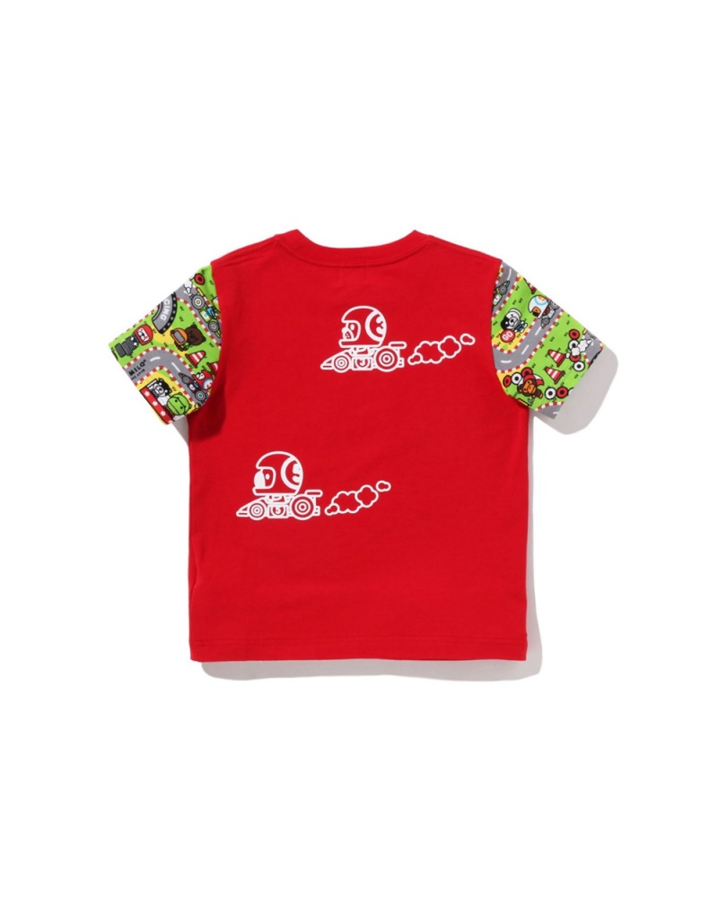 Hauts Bape Baby Milo Racing Friends Rouge Clair Enfant | LIB-79342181